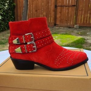 ASOS Ashden Suede Studded Booties